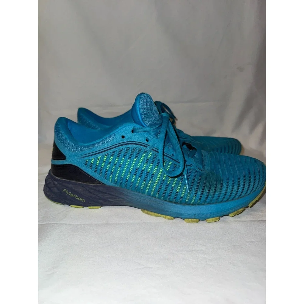 Asics Dynaflyte 2 T7D0N Mens Sneaker 9 Island Blue Yellow Athletic Running Shoes